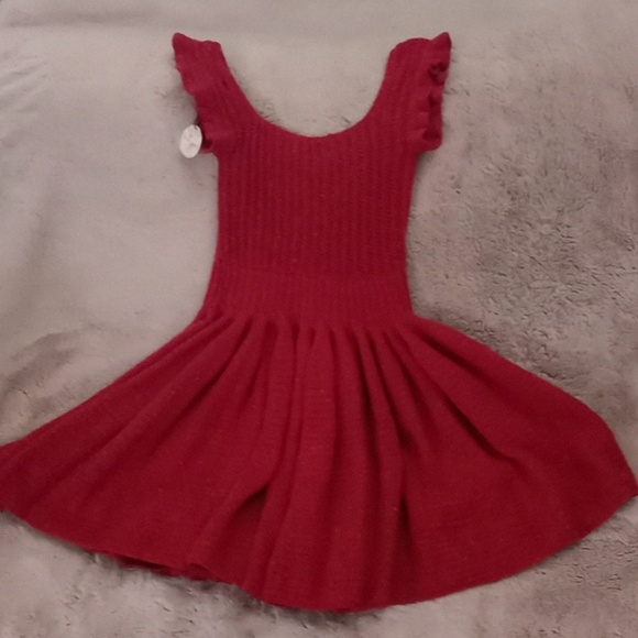 Hand Crocheted Little Mexico Dress w Ribbon Lace Up Bodice Full Flare Sk… - Picture 5 of 7